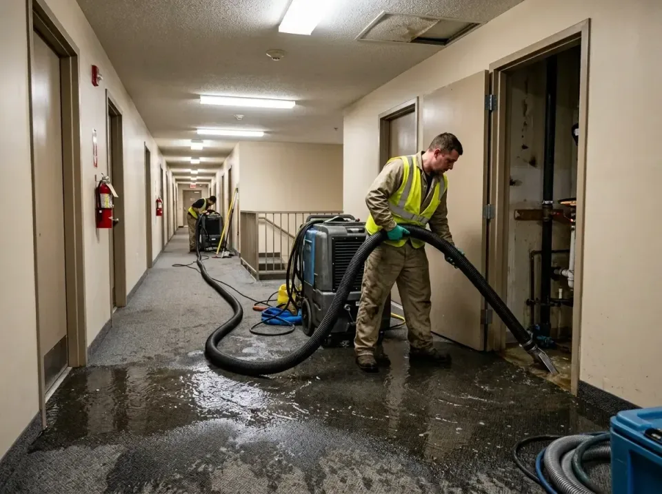 multi-unit-apartment-hallway-f-005 — frequently asked questions, Emergency Burst Pipe Water Extraction & Removal in Tuskegee…